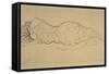 Reclining Woman, Seen from Behind-Gustav Klimt-Framed Stretched Canvas