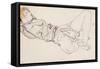 Reclining Woman with Blonde Hair, 1912-Egon Schiele-Framed Stretched Canvas