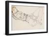 Reclining Woman with Blonde Hair, 1912-Egon Schiele-Framed Giclee Print