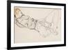 Reclining Woman with Blonde Hair, 1912-Egon Schiele-Framed Giclee Print