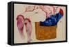 Reclining Woman with Mauve Stockings-Egon Schiele-Framed Stretched Canvas
