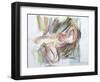 Reclining Woman-Jerry Brody-Framed Art Print