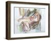 Reclining Woman-Jerry Brody-Framed Art Print