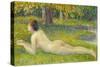 Reclining Woman-Petitjean Hippolyte-Stretched Canvas