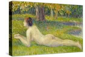Reclining Woman-Petitjean Hippolyte-Stretched Canvas