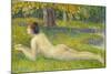 Reclining Woman-Petitjean Hippolyte-Mounted Giclee Print