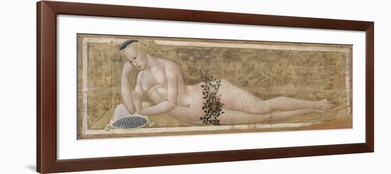 Reclining Young Man-Giovanni Di Ser Giovanni-Framed Premium Giclee Print