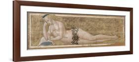 Reclining Young Man-Giovanni Di Ser Giovanni-Framed Premium Giclee Print