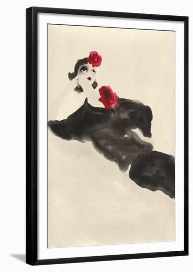 Reclining-Bridget Davies-Framed Giclee Print