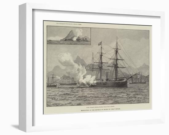 Recognition of the Republic of Brazil by Great Britain-null-Framed Giclee Print