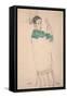 Recollection (Erinnerung), 1913 (W/C & Pencil on Paper)-Egon Schiele-Framed Stretched Canvas