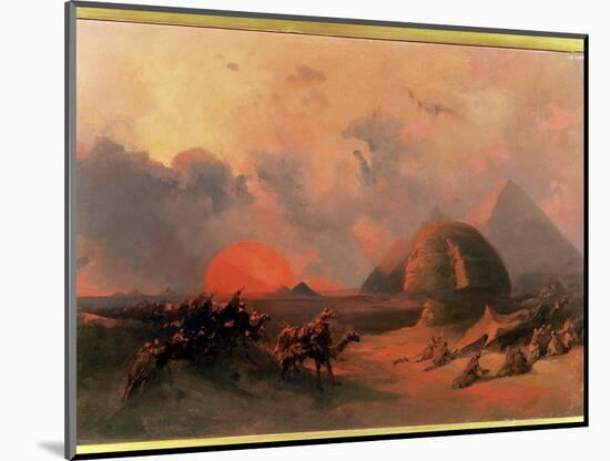 Recollection of the Desert on the Approach of the Simoon-David Roberts-Mounted Giclee Print