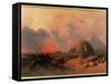Recollection of the Desert on the Approach of the Simoon-David Roberts-Framed Stretched Canvas