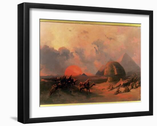 Recollection of the Desert on the Approach of the Simoon-David Roberts-Framed Giclee Print