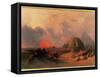 Recollection of the Desert on the Approach of the Simoon-David Roberts-Framed Stretched Canvas