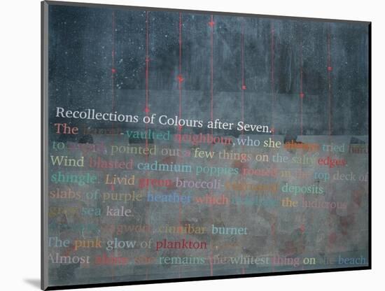 Recollections of Colours After Seven-Charlie Millar-Mounted Giclee Print