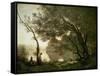 Recollections of Mortefontaine, 1864-Jean-Baptiste-Camille Corot-Framed Stretched Canvas