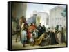 Reconciliation of Otto II with His Mother Adelaide of Burgundy, 1858-Francesco Hayez-Framed Stretched Canvas