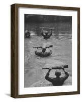 Recondo Training For Troops of 101st Airborne Division at Fort. Campbell-Ralph Morse-Framed Photographic Print