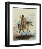 Reconnoitering-Alfred Jacob Miller-Framed Premium Giclee Print