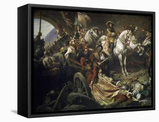 Reconquest of Buda Castle,1686-Gyula Benczur-Framed Stretched Canvas