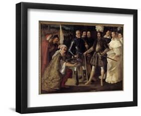 Reconquista: “” the Surrender of Seville before Ferdinand III King of Castile and Leon”” the Moors-Francisco de Zurbaran-Framed Giclee Print