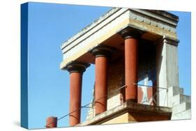 Reconstructed Balustrade West Front of the Palace of Knossos, Crete, C1400 BC-null-Stretched Canvas