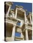 Reconstructed Facade of the Library of Celsus, Archaeological Site, Ephesus, Turkey, Anatolia-Robert Harding-Stretched Canvas