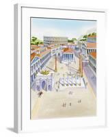 Reconstructed Imperial Fora-null-Framed Giclee Print