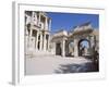 Reconstructed Library of Celsus, Archaeological Site, Ephesus, Anatolia, Turkey-R H Productions-Framed Photographic Print