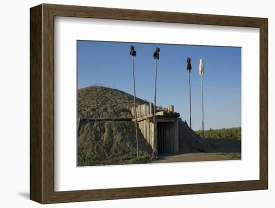 Reconstructed Medicine Lodge, On-A-Slant Indian Village, South Dakota-Angel Wynn-Framed Photographic Print