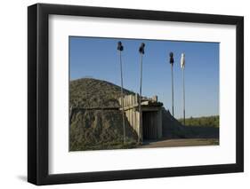 Reconstructed Medicine Lodge, On-A-Slant Indian Village, South Dakota-Angel Wynn-Framed Photographic Print