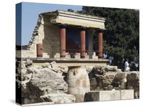 Reconstructed Palace of King Minos, Knossos, Crete, Greece-Michael Short-Stretched Canvas