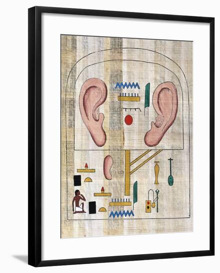 Reconstructed Stele from Memphis Scribe Depicting Votive-null-Framed Giclee Print