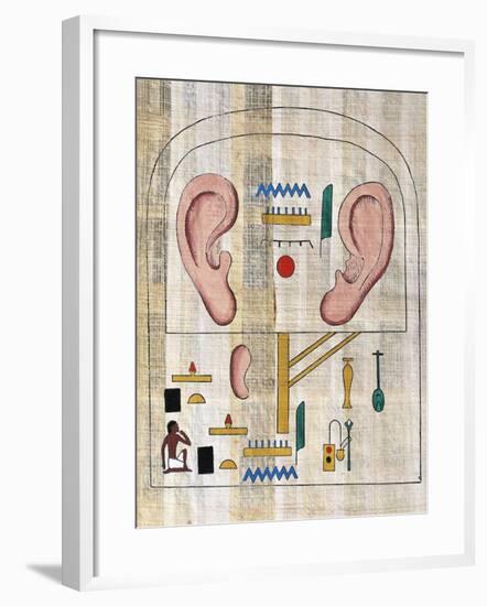 Reconstructed Stele from Memphis Scribe Depicting Votive-null-Framed Giclee Print