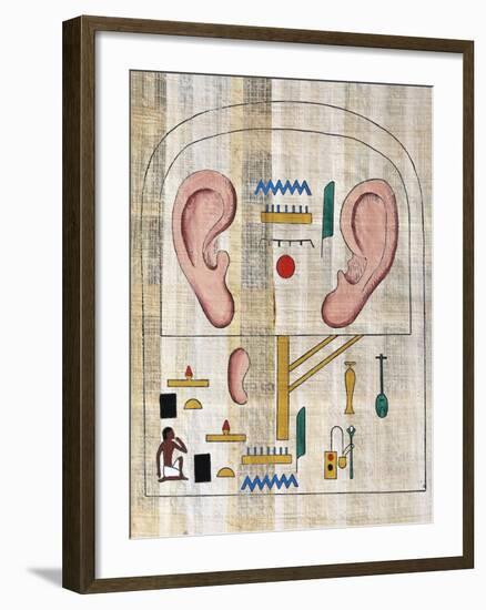 Reconstructed Stele from Memphis Scribe Depicting Votive-null-Framed Giclee Print