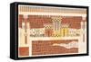 Reconstruction of a Fresco of Knossos, 1921-Sir Arthur Evans-Framed Stretched Canvas