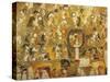 Reconstruction of a Mayan Painting from Chichen Itza-null-Stretched Canvas