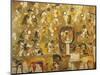 Reconstruction of a Mayan Painting from Chichen Itza-null-Mounted Giclee Print