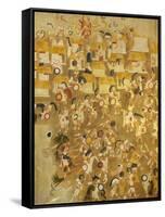 Reconstruction of a Mayan Painting from Chichen Itza-null-Framed Stretched Canvas