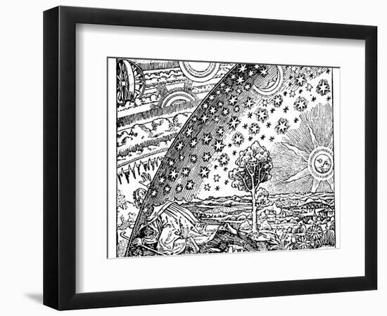 Reconstruction of a Medieval Conception of the Universe, 19th Century-null-Framed Giclee Print