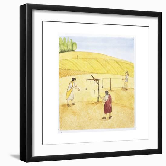 Reconstruction of a Roman Land Survey-Reconstruction-Framed Giclee Print