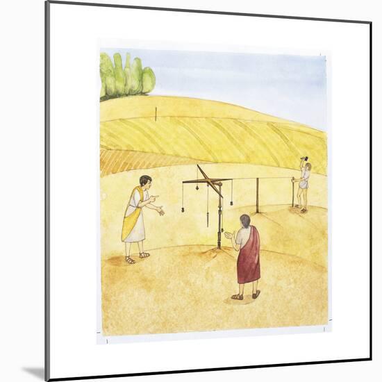 Reconstruction of a Roman Land Survey-Reconstruction-Mounted Giclee Print