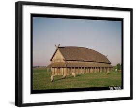 Reconstruction of an 11th Century Viking House-null-Framed Giclee Print