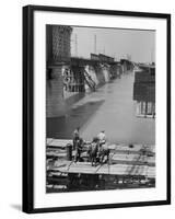 Reconstruction of Bridge over the Po River-Dmitri Kessel-Framed Photographic Print