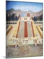 Reconstruction of Consecration Ceremony of the Templo Mayor-null-Mounted Giclee Print