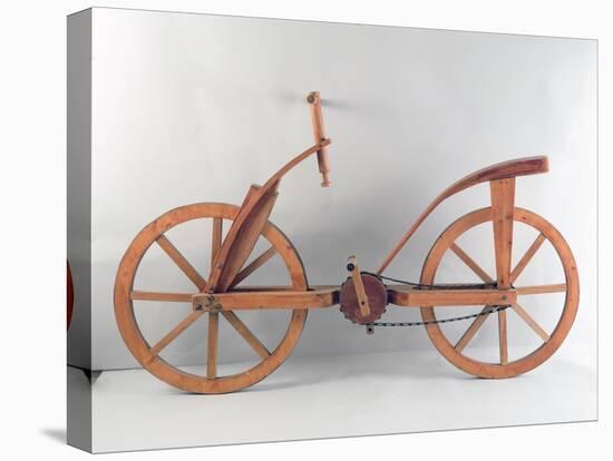 Reconstruction of Da Vinci's Design for a Bicycle-Leonardo da Vinci-Stretched Canvas