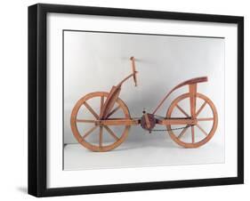 Reconstruction of Da Vinci's Design for a Bicycle-Leonardo da Vinci-Framed Giclee Print