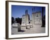 Reconstruction of Egyptian Temple with Avenue of Ram-Headed Sphinxes, Pharaonic Village, Cairo-null-Framed Giclee Print