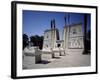 Reconstruction of Egyptian Temple with Avenue of Ram-Headed Sphinxes, Pharaonic Village, Cairo-null-Framed Giclee Print